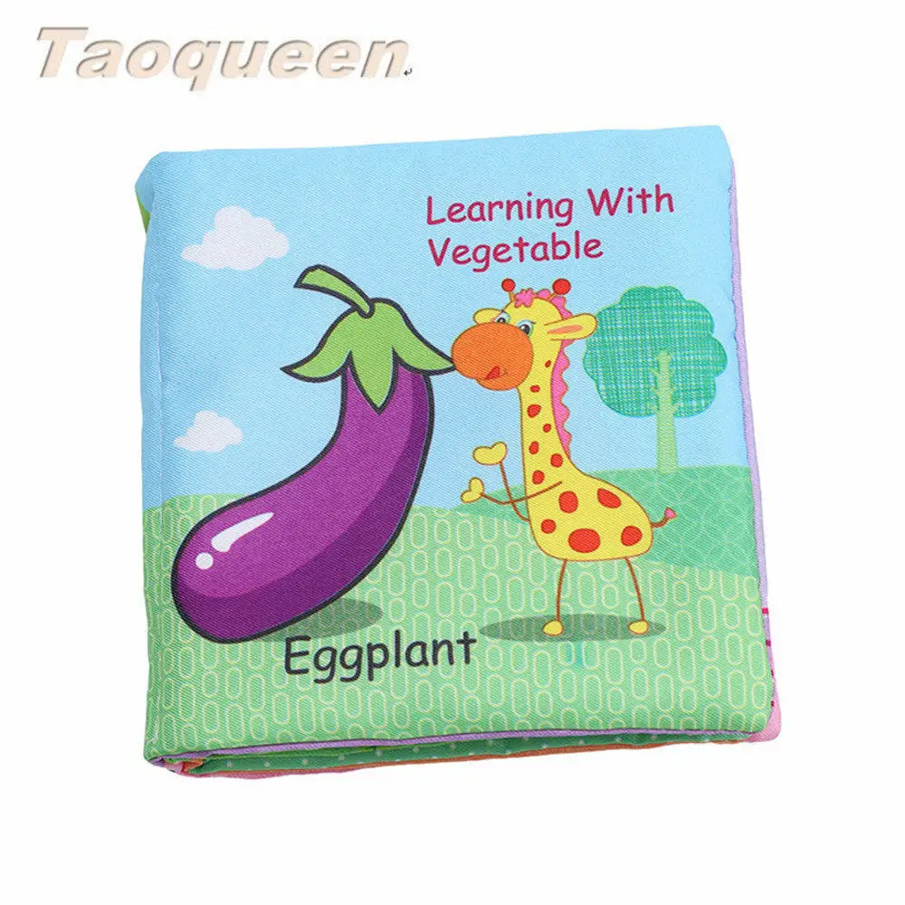 Taoqueen Vegetabl тканевая книга Bebe для раннего обучения Обучающие Детские игрушки