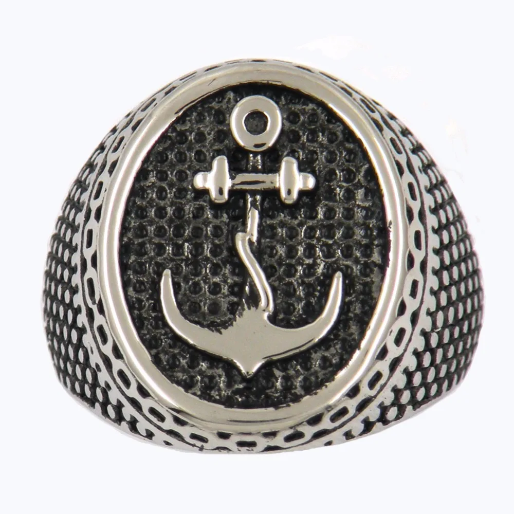 Fanssteel ювелирные изделия из нержавеющей стали Морской Якорь моряка моряное кольцо