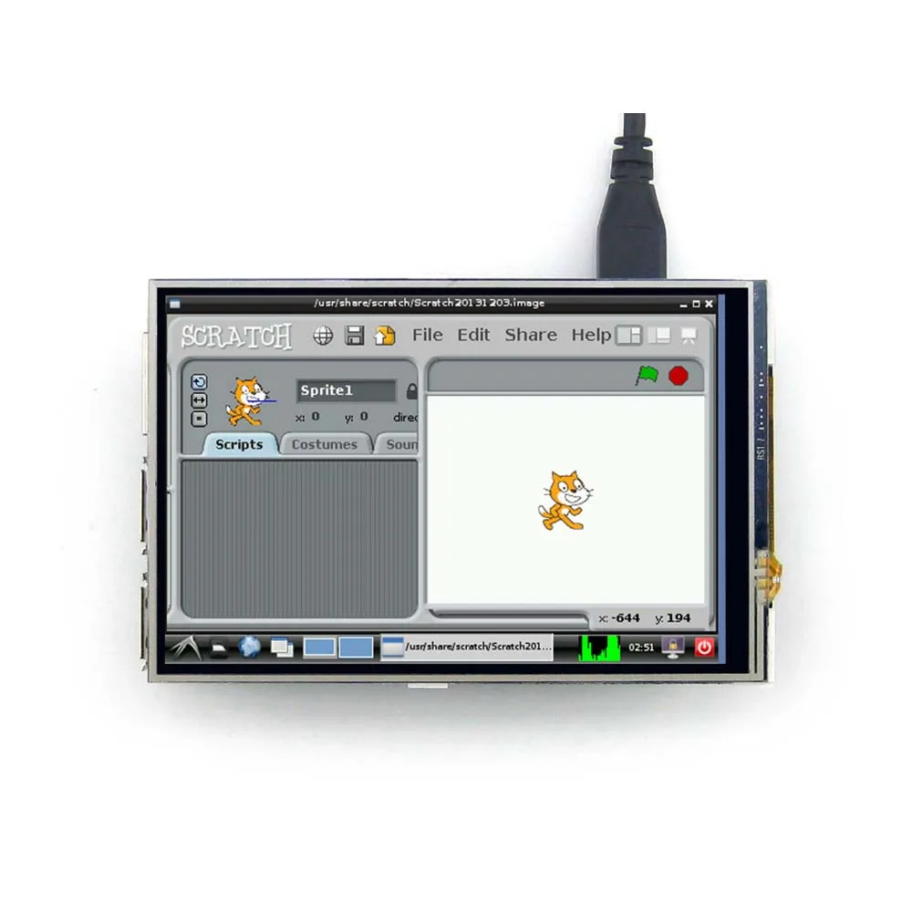 Waveshare 4-дюймовый RPi LCD (A) 320*480 TFT резистивный сенсорный экран SPI интерфейс для всех