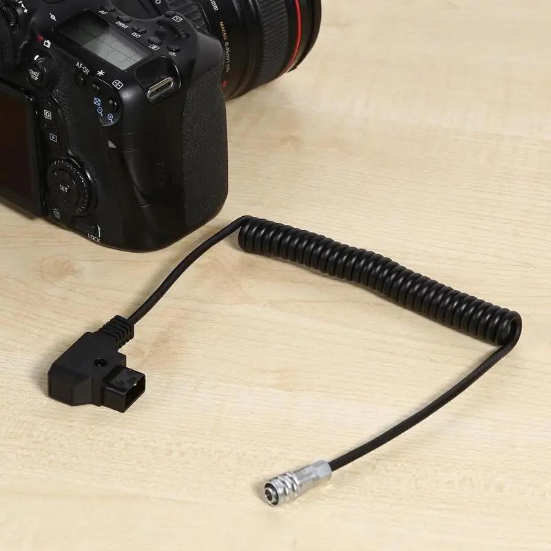Кабель питания 4K к D tap для BMPCC Blackmagic Pocket Cinema Camera Battery 12 17V спиральный кабель Dtap Weip
