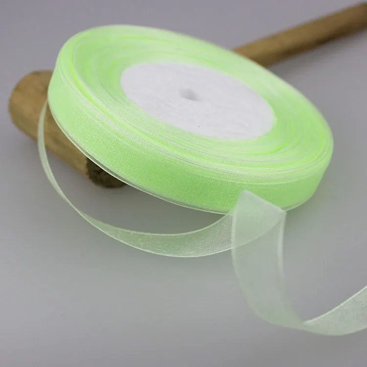 Хлопковая Прозрачная Шелковая лента из органзы Полиэстеровая для украшения