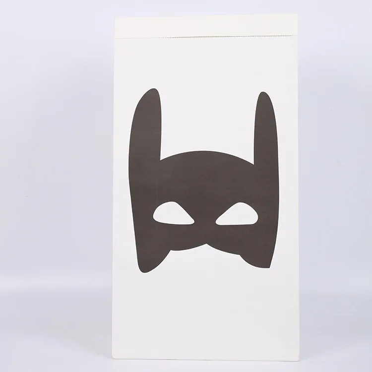 batman Мультяшный тяжелый крафт-бумажный мешок Медведь бумажные мешки для хранения игрушки Детский игровой коврик игрушки Д - Цвет: batman