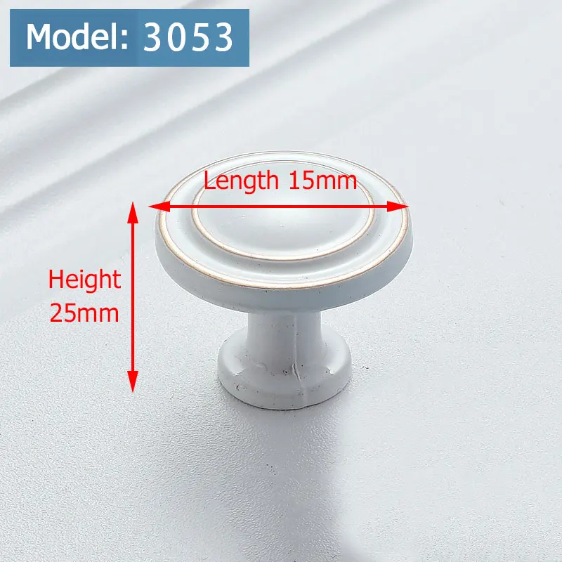 Handle-3053 KAK цвета слоновой кости для кухонного шкафа ручки Европейский стиль двери шкафа ручки для выдвижных ящиков мода солидная мебель металлическая ручка - Цвет: Handle-3053