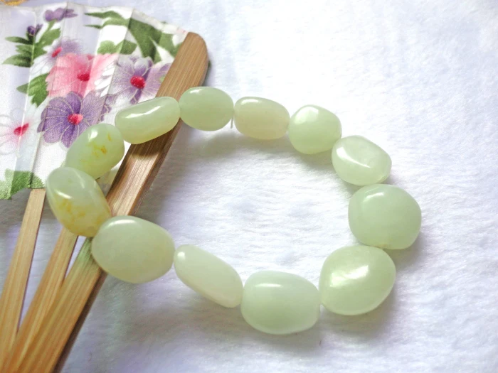 Синьцзян (hetian) нефрита белый нефрит из натурального белого браслет полированный