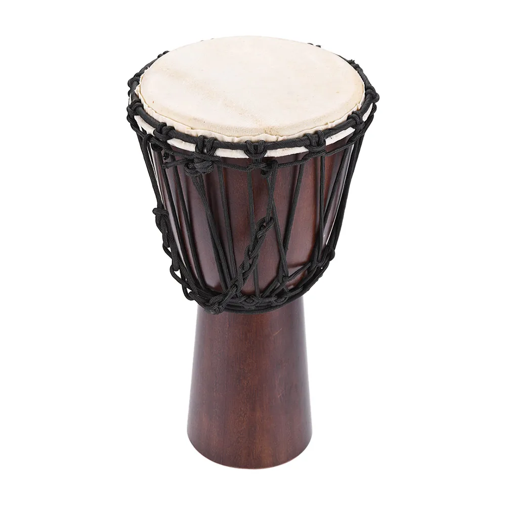 

Профессиональный Африканский барабан Djembe ручной 8 дюймов, ударный музыкальный инструмент, Специальный корпус из твердой козьей кожи