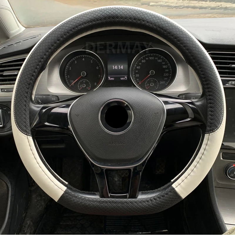 Кожаная искусственная кожа DERMAY D образной формы для VW Golf 7 Bettle 2008 2020 Scirocco Jetta Tiguan 2016