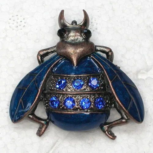 Эмалированные Броши C902 B3 Синие стразы|enamel pin brooch|pin broochenamel |