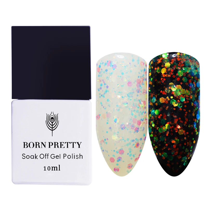От BORN PRETTY-блестки розовый лак для ногтей УФ-гель из розового золота био-Гели Soak Off Блеск УФ-гель Лаки лак опал желе гель для армирования гель