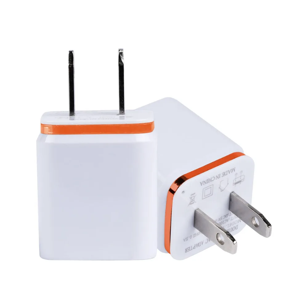 Двойной USB зарядное устройство для мобильного телефона 5V2. 1A/1A EU US Plug настенный адаптер питания для ipad iPhone samsung htc сотовых телефонов 2 порта