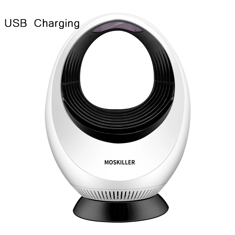 White Электронная USB лампа-убийца комаров сильный вентилятор всасывающий комнатный москитный убийца ловушка для мух светодиодный светильник отпугиватель насекомых-вредителей Zapper - Цвет: White