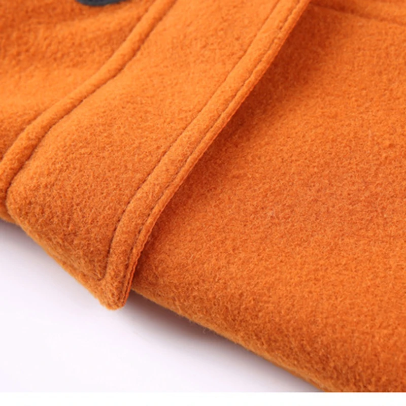 Зимнее пальто для девочек детское шерстяное Детская Классическая длинная