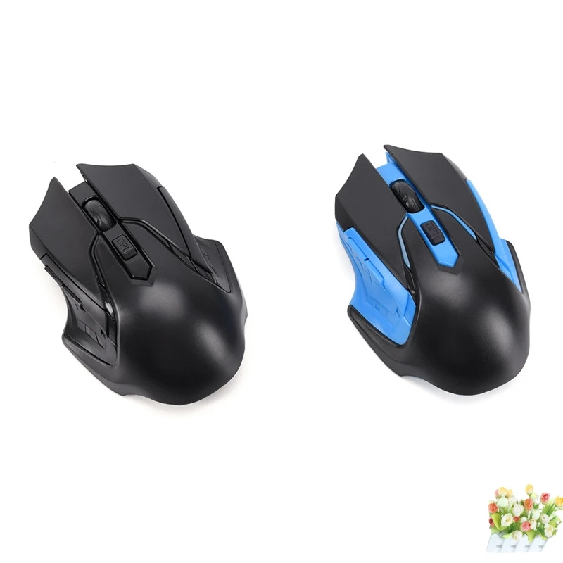 Черный/синий практичная 2 4 ГГц USB оптическая Беспроводной игровой Мышь