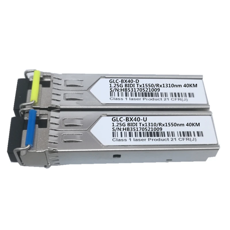 1 пара SFP двунаправленный оптический трансивер модуль 1000BASE BX SM для GLC BX40 D/U 40 км LC DDM