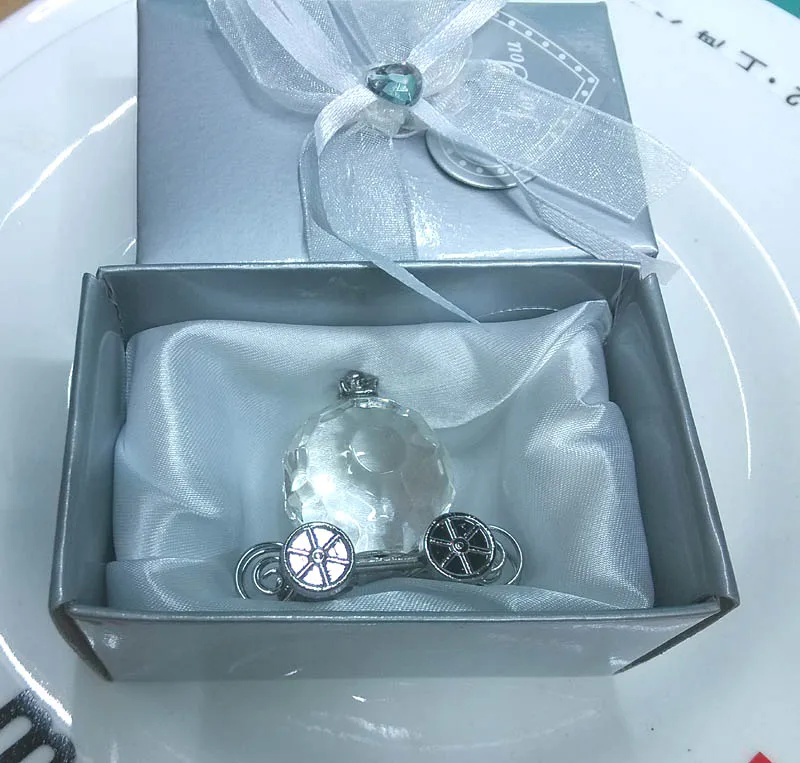 100 шт./лот сувениры для крещения хрустальные поделки Тыква Тренер Хрустальная