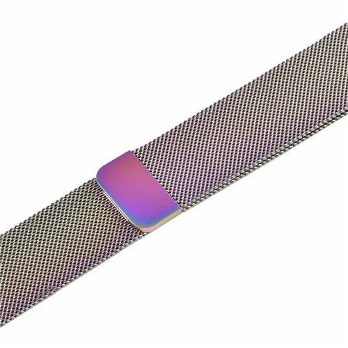 only strap-colorful Milanese Loop замена группы металлический защитный чехол для Apple Watch серии группа 4 40 мм 44 мм iWatch ремешок серии 3/2/1 38 мм 42 мм - Цвет ремешка: only strap-colorful