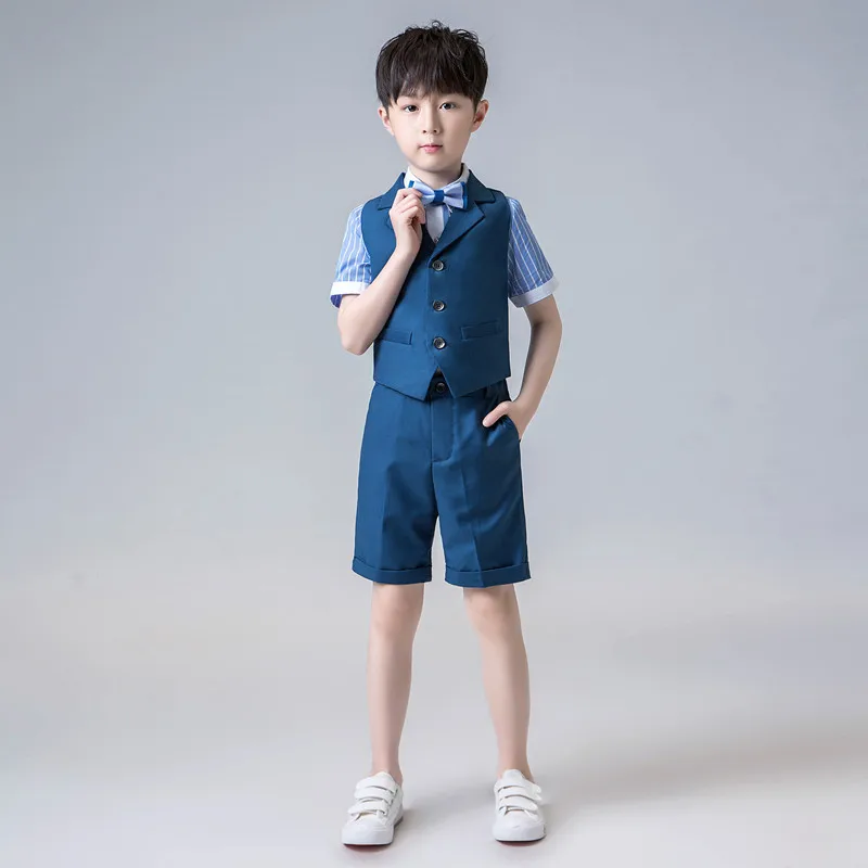

2019 New Fashion Boys Clothing Sets Performance Clothing Set Catwalk Children Dress Sets