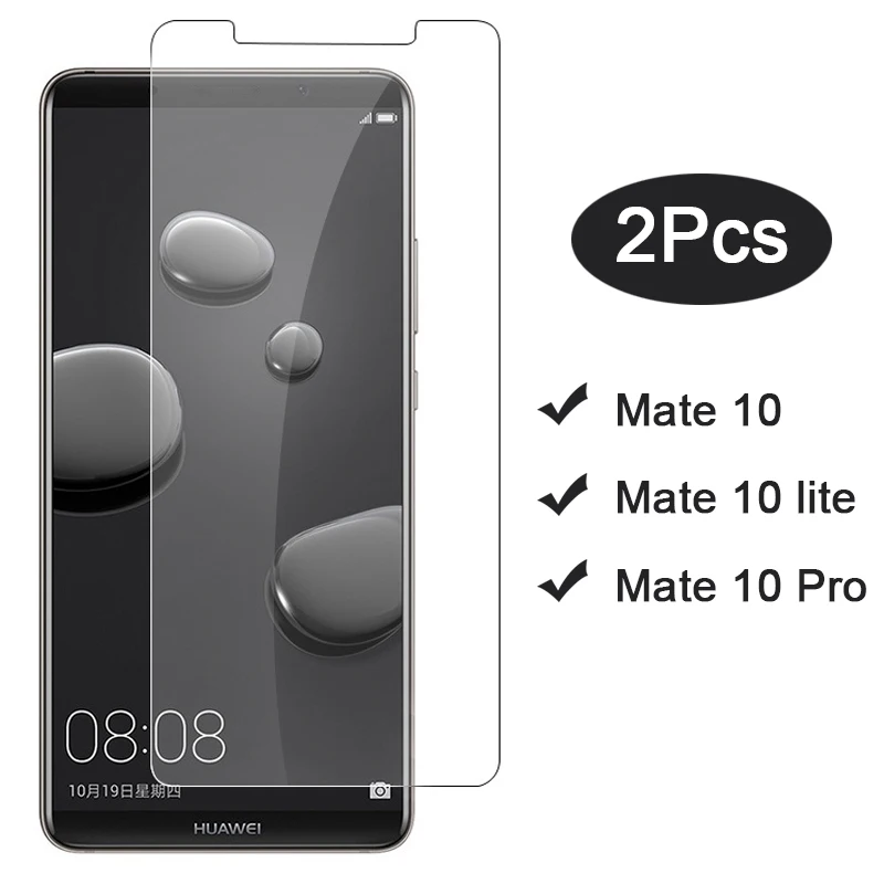 Закаленное стекло для Huawei Mate 10 Lite Mate10 Pro 2 шт. Защитная пленка экрана матовая