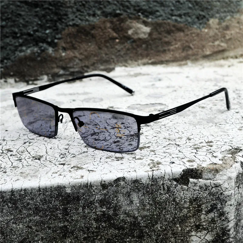 Новинка мужские деловые квадратные прогрессивные Мультифокальные очки для