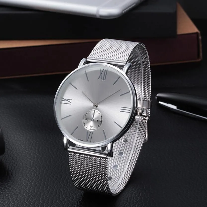 

TZ#501 Fashion Women Crystal Stainless Steel Analog Quartz Wrist Watch