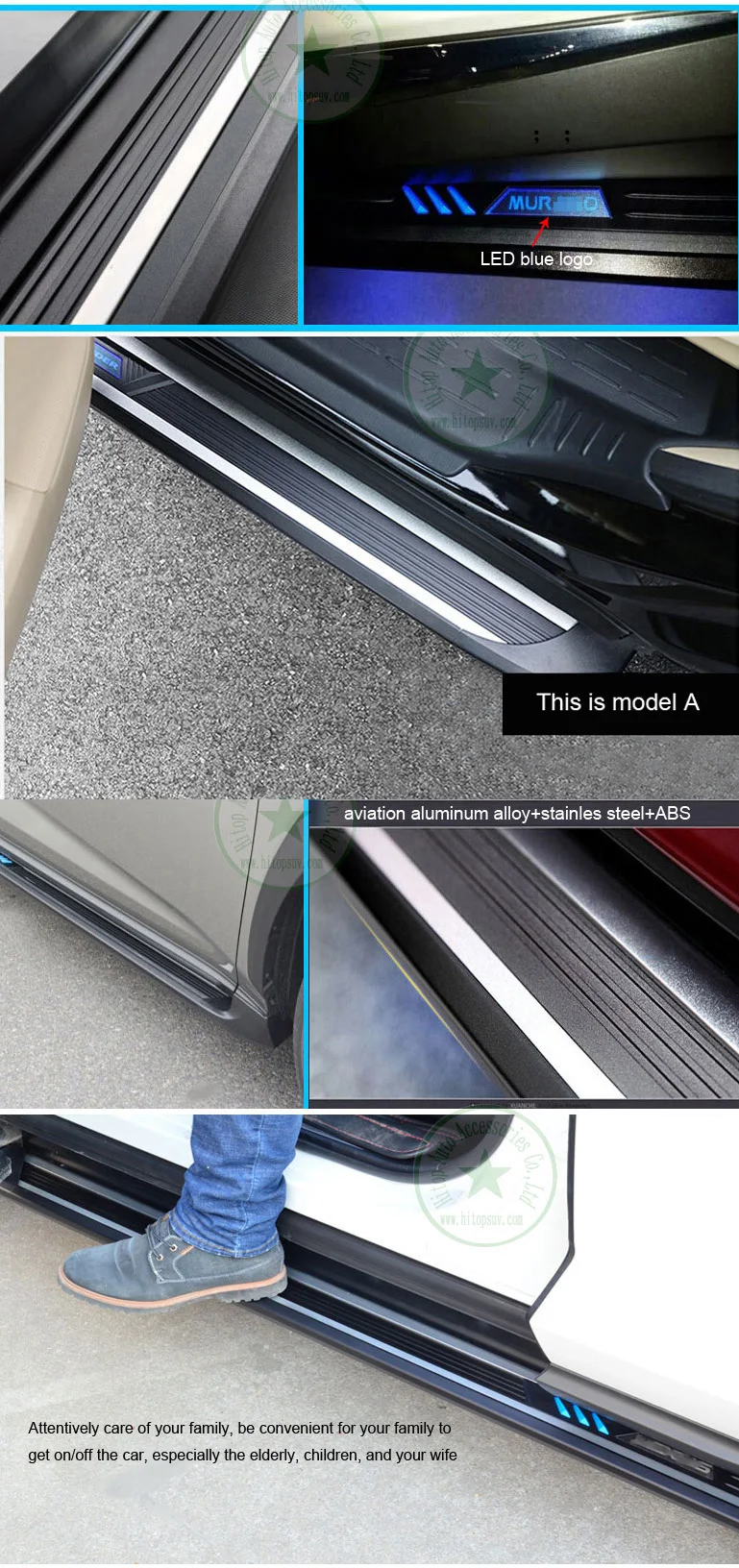 Новейший Светодиодный индикатор для бега для Nissan Murano-, синий светильник, роскошный дизайн, качество ISO9001, нагрузка 300 кг