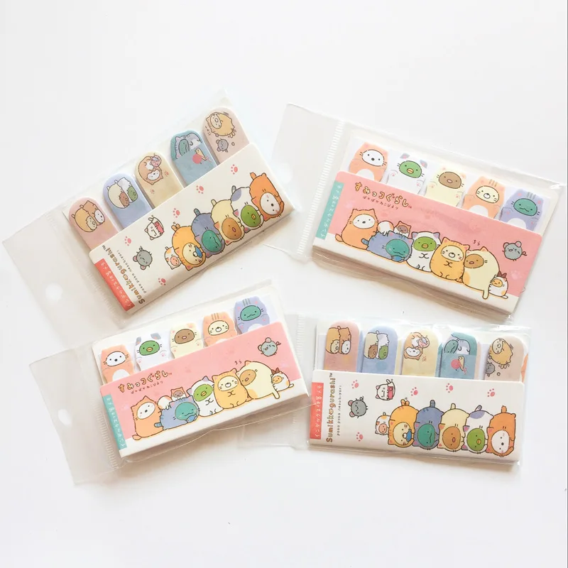 random design J57 75 страниц/Упаковка милый суши семейный блокнот для заметок Sticky Notes студенческие канцелярские принадлежности Школьные офисные принадлежности - Цвет: random design