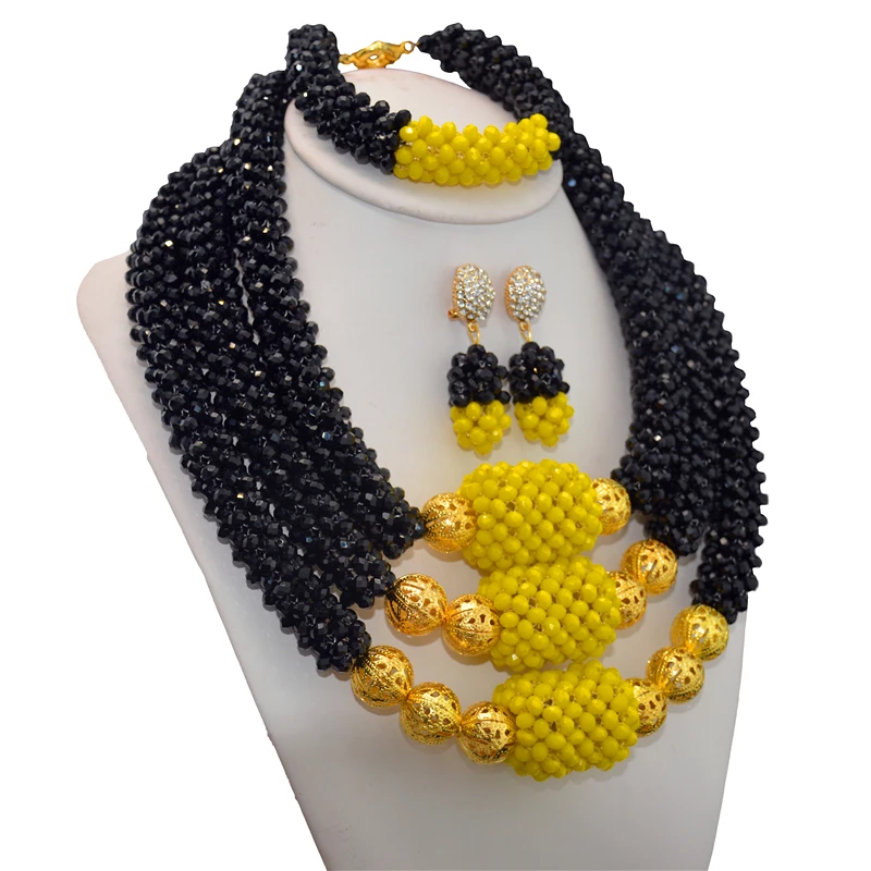 Нежный 3 слоя Красный Кристалл нигерийские Свадебные африканские бусины