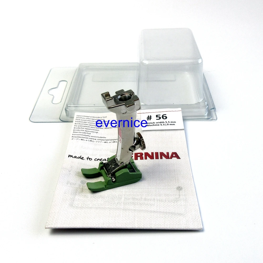 Подлинное антипригарное покрытие Bernina открытая лапка для вышивки #0084807400 (56N) новая