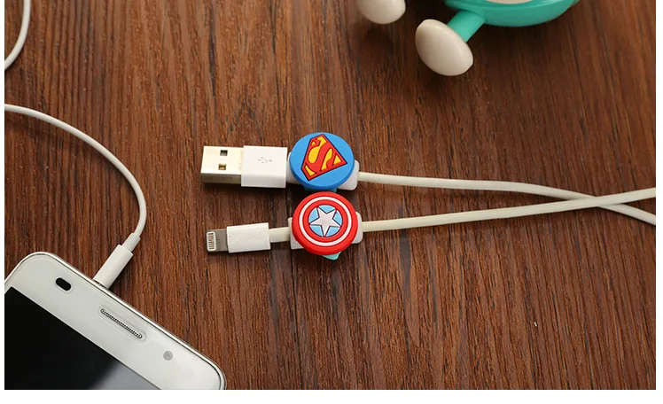 500 шт телефон зарядный кабель протектор USB шнур защитный чехол для кабеля для iphone провода защитные зажимы