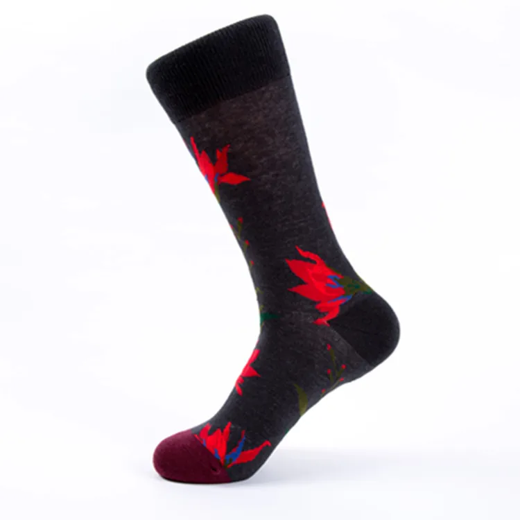 morning glory socks Корейские модные женские носки, забавные зимние милые носки с котом, черные, новинка, крутые, с голубями, с птицами, сумасшедшие, женские носки, рождественский подарок - Цвет: morning glory socks