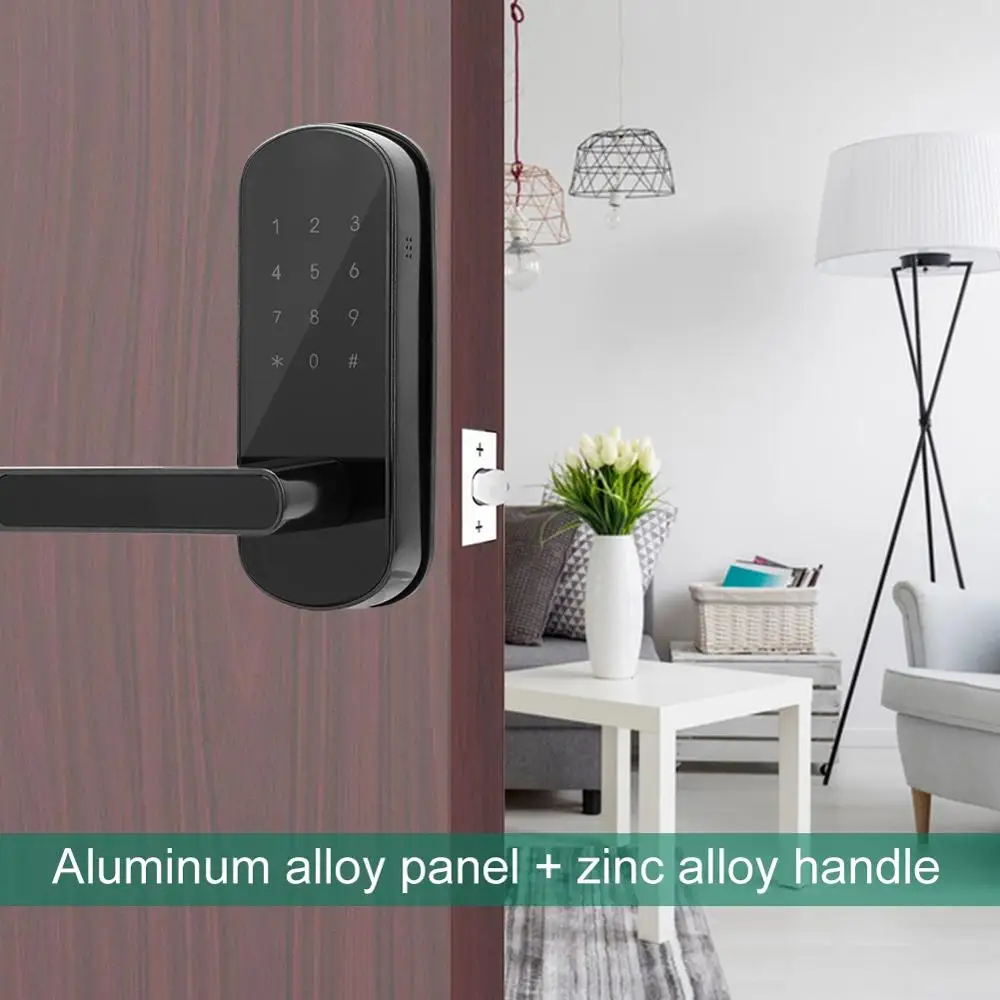 Электронный смарт замок для двери с поддержкой Bluetooth и приложением|Дверные замки|