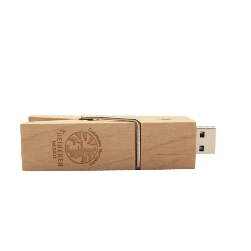 Ручка-накопитель деревянный зажим двойной USB 3,0 8G 16 GB 32 GB USB флэш-накопитель флешка, подарок USB флэш-память(более 10 шт бесплатный логотип
