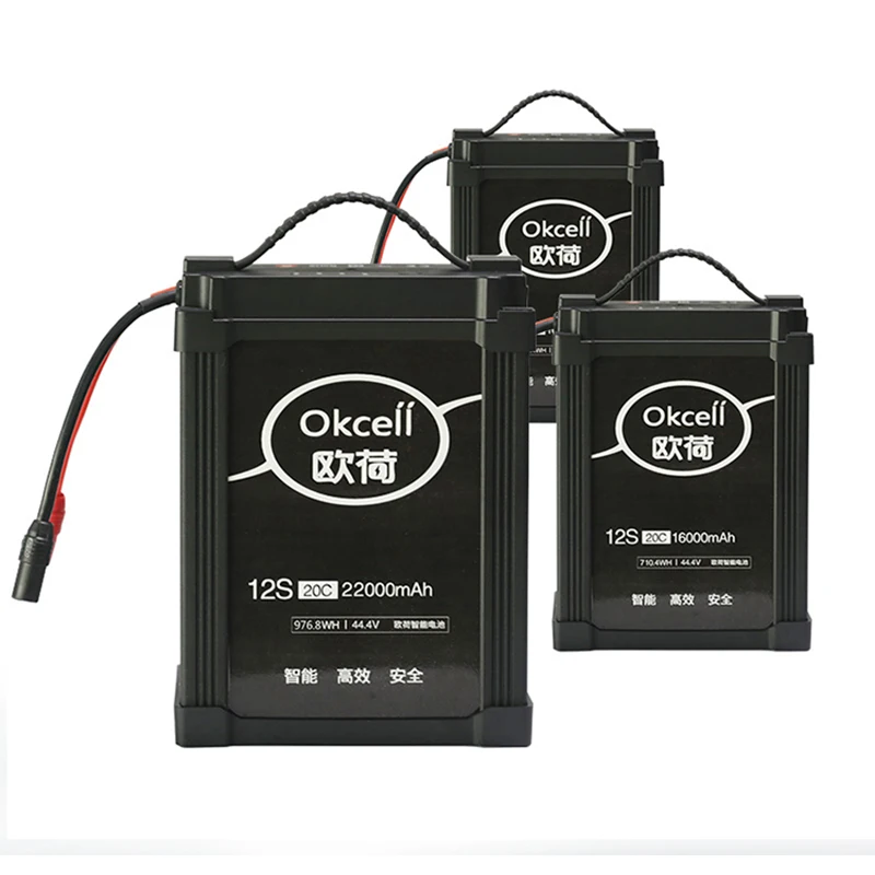 44 4 V 12S 20C 22000mah 16000mah умная батарея lipo для сельского хозяйства Дрон|Детали и