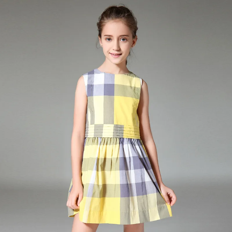 Британский Платье для девочек 2017 летний костюм принцессы Детские праздничные