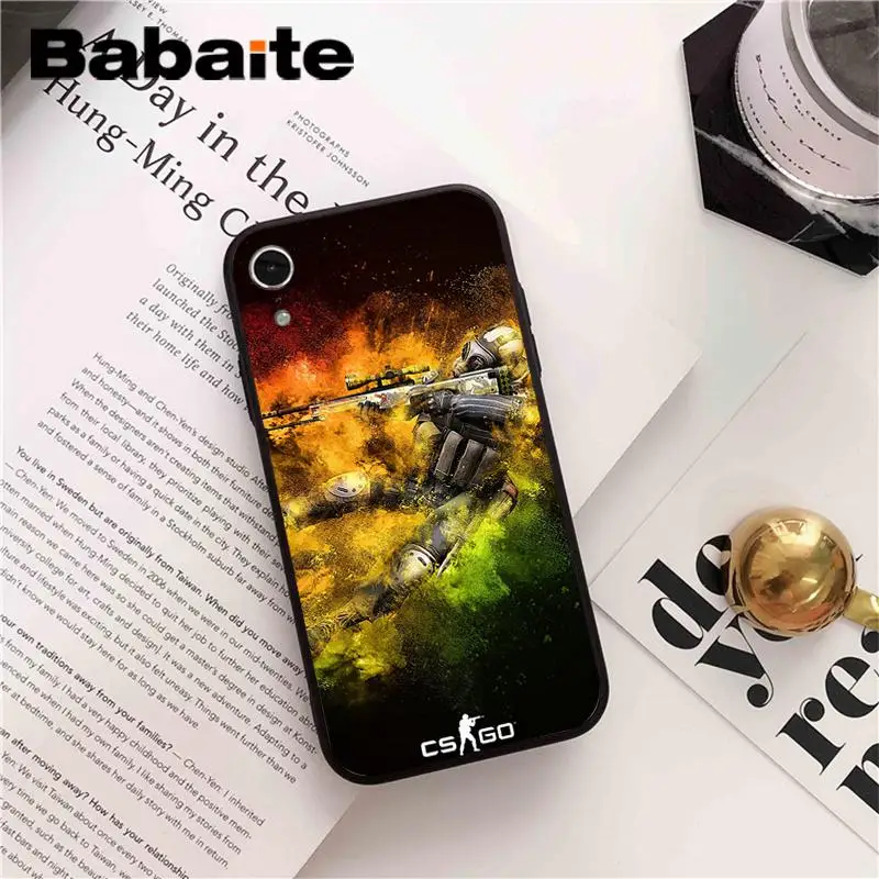 Babaite Counter Strike cs go чехол черный мягкий чехол для телефона для iPhone X XS MAX 6 6S 7 7plus 8 8Plus 5 5S XR - Цвет: A8