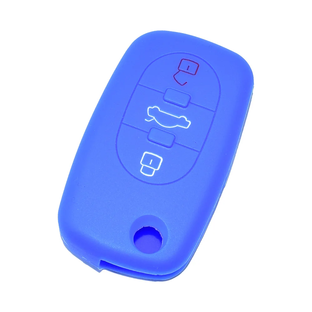 3 кнопки силиконовый чехол для ключей от машины складной дистанционного брелока