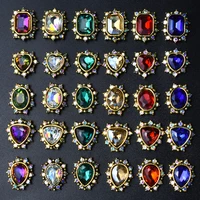10pcs 3d nail rhinestones glitter diamond crystal for nails metal jewelry nail art decorations diy charms wholesale 2019