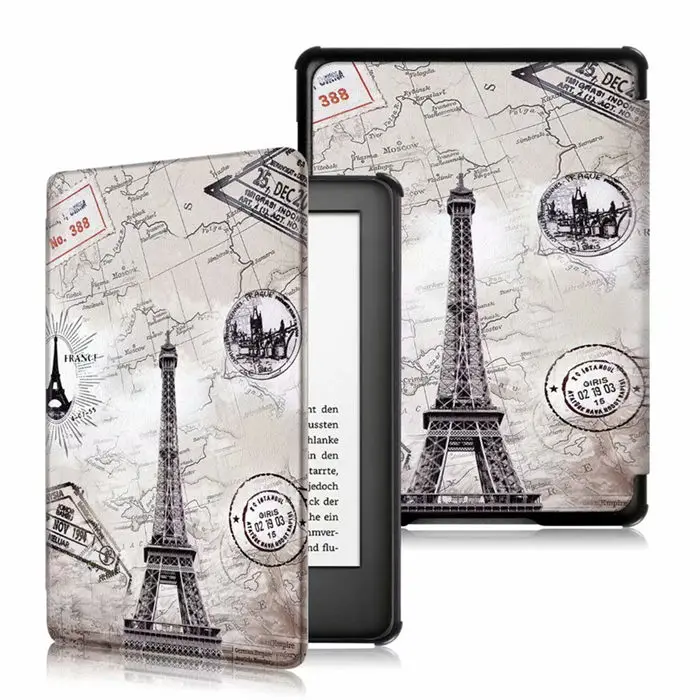 07 Для Amazon Kindle из искусственной кожи чехол с принтом тонкий 6 ''Электронная книга E-reader Kindle 10th 658 Smart Wake Up - Цвет: 07
