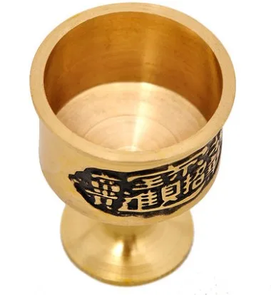 Бесплатная доставка латунная чашка принадлежности для воды буддийский храм