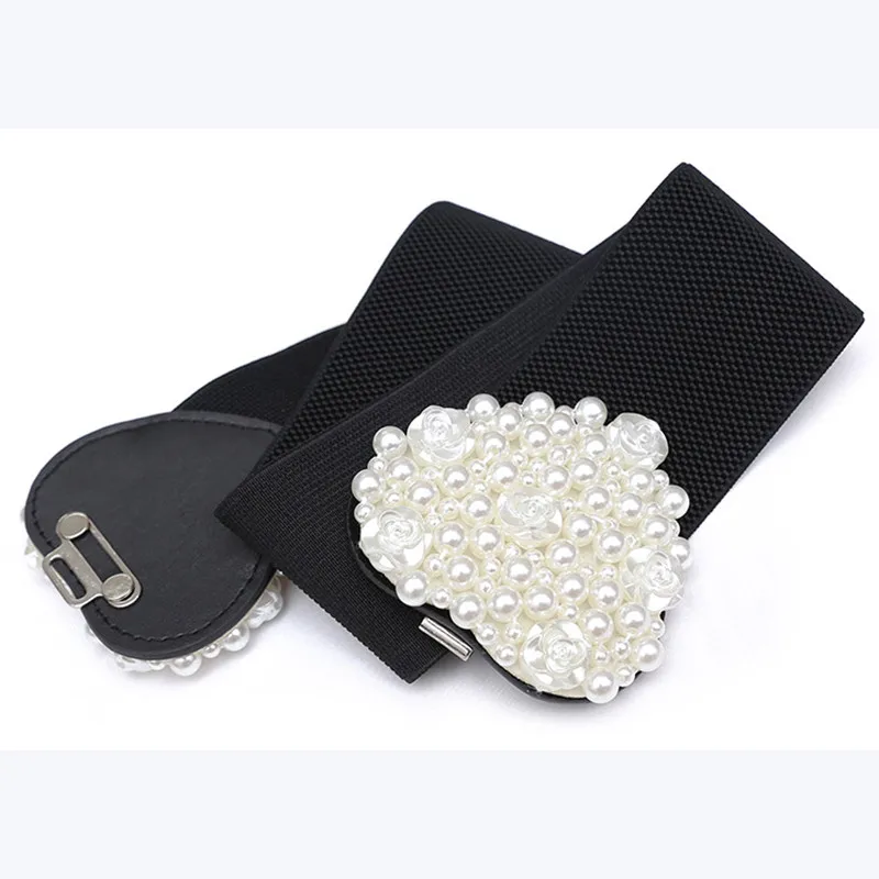 Корейские ремни милый элегантный в форме сердца струна жемчуга модный широкий