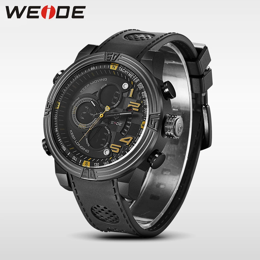 WEIDE кварцевые повседневные часы военные спортивные водонепроницаемые несколько