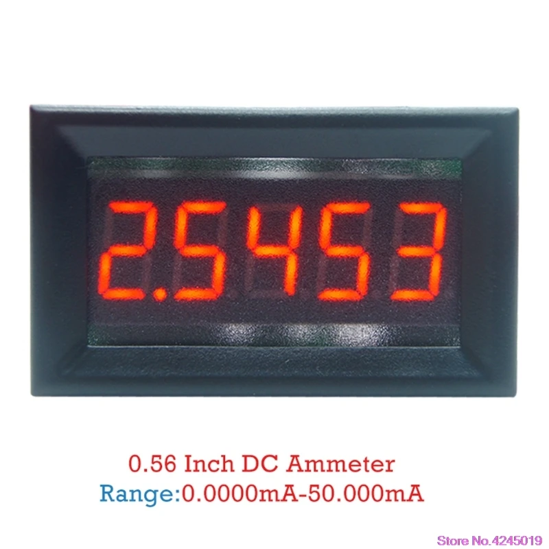 Новинка 0,3" 5 цифр 0-3.0000A/0-50,000ma DC Амперметр цифровой измеритель тока панель Встроенный шунт