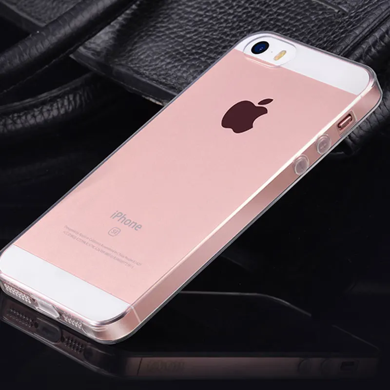 Чехол для Телефона iPhone 5 5S se 4 4S Роскошные компактный Мягкие силиконовые