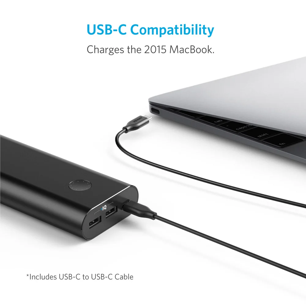 Anker PowerCore + 20100 мАч USB C ультра высокая емкость портативное зарядное устройство