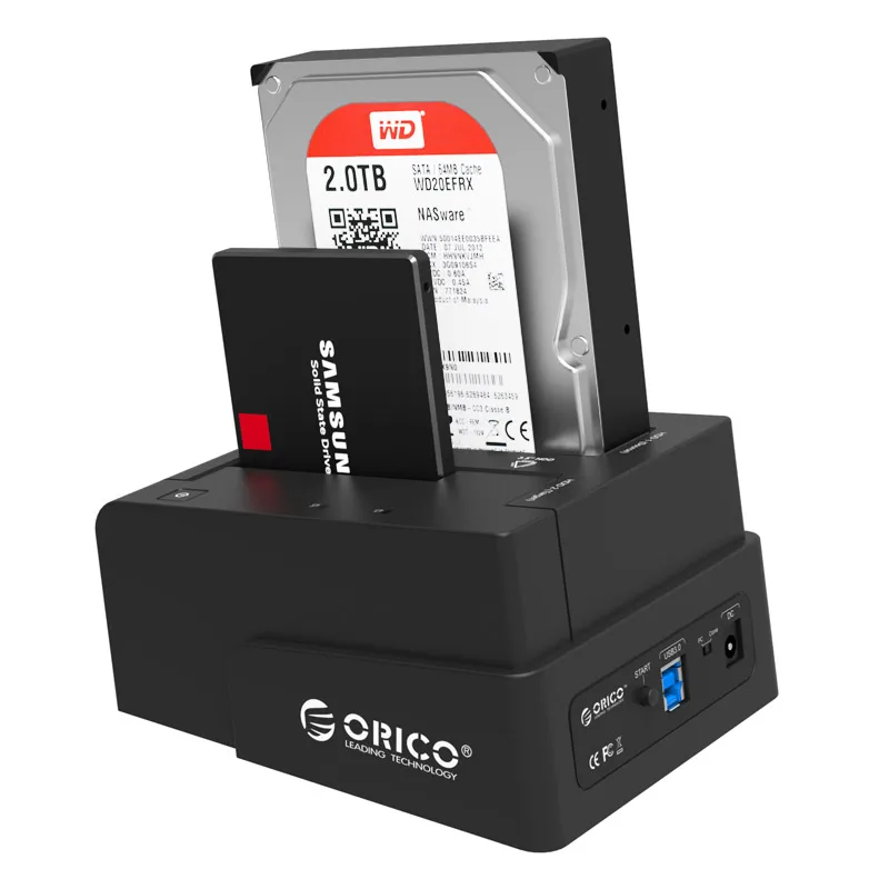 ORICO 6628US3-C Notebook dual disk hard disk drive high-speed copy USB3.0 hard disk box 2.5 / 3.5