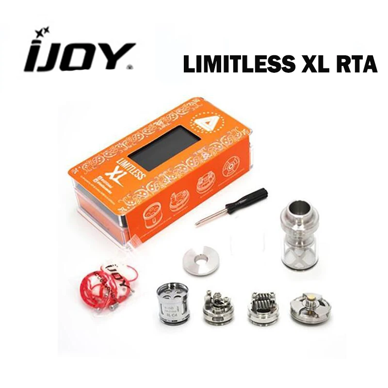 Акция IJOY безграничный XL Sub Ohm RTA Бак 4 мл топ наполнение дизайн электронных сигарет