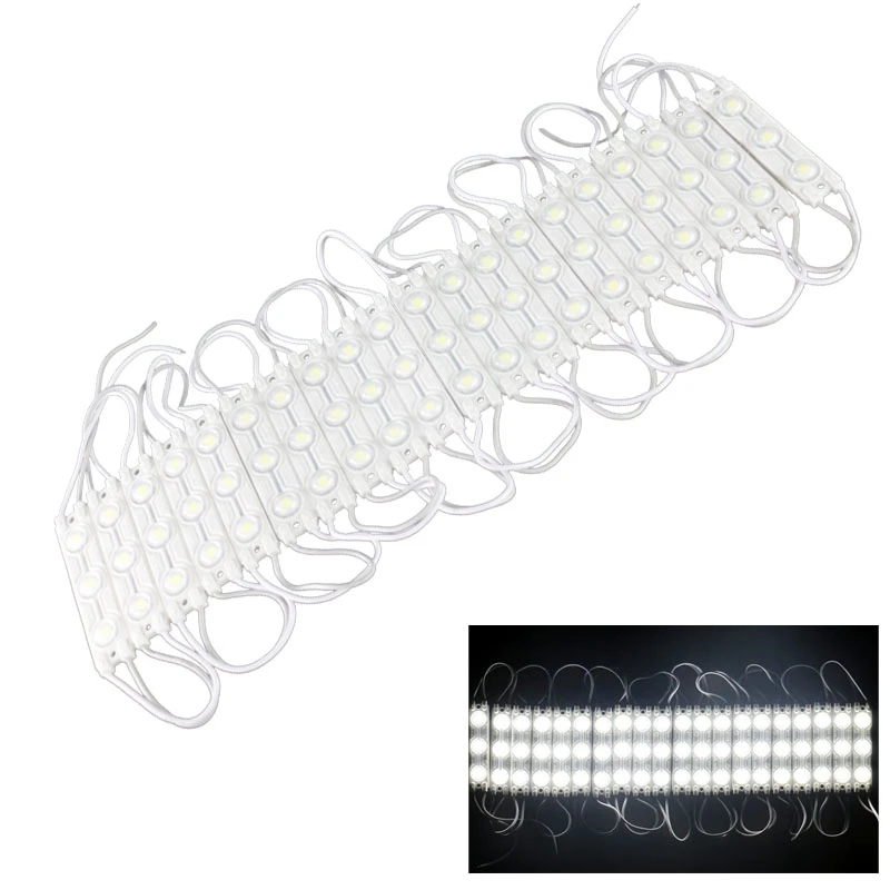16W 1600LM 180 Degrees 20 x 3-LED Convex High White Light LED SMD 5050 Module Strip DC 12V | Лампы и освещение