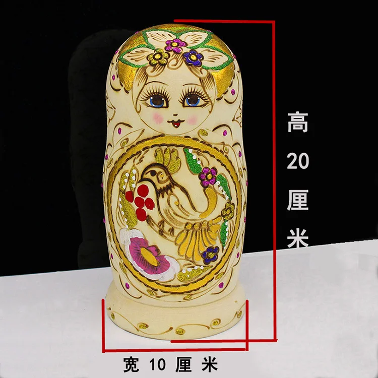 Деревянные русские Матрешки 7 шт./компл. творческие Мультяшные Игрушки для
