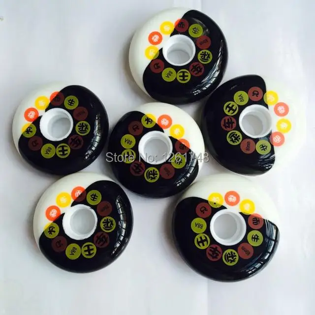 8 wheels! Free shipping! High quality products / skate wheels flat flower 72mm76mm80mm88a | Спорт и развлечения