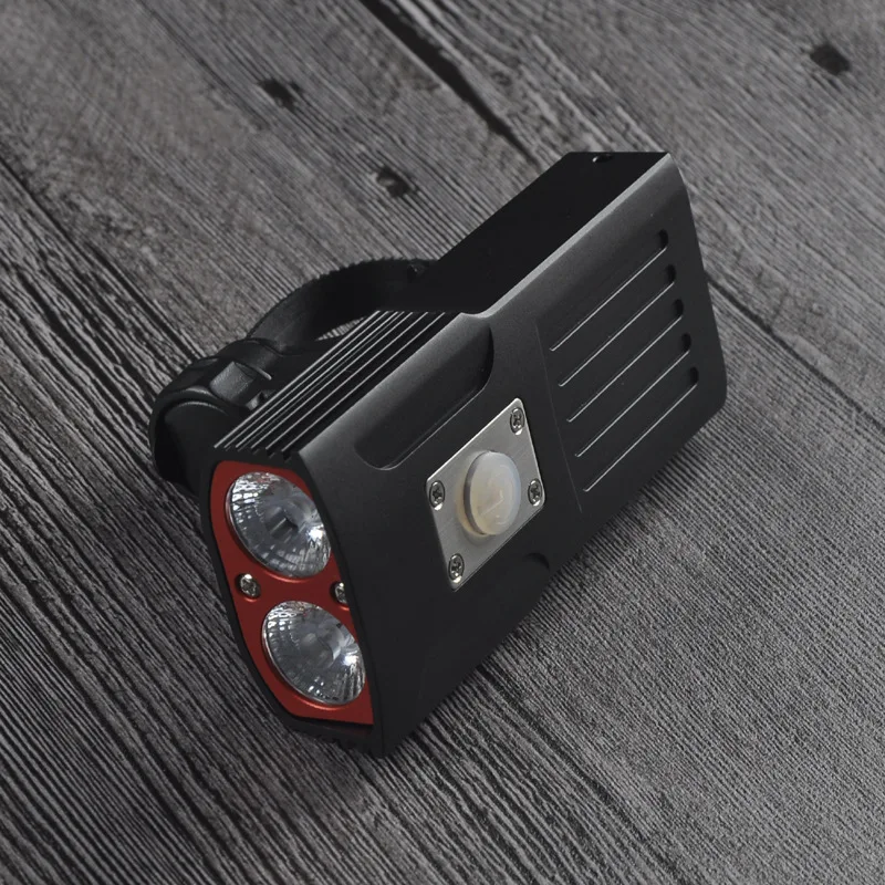 Водонепроницаемый светодиодный фонарик XM L T6 зарядка через USB Передний фонарь для