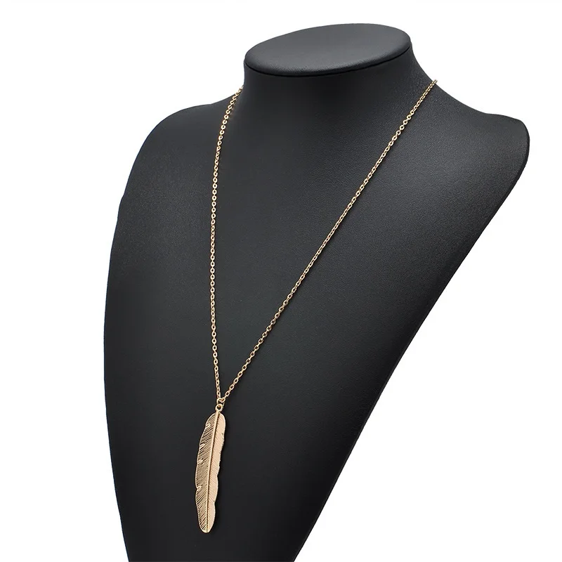 2019 New Fashion Gold Silver Leaf Sweater Necklace For Women Ladies Girls Birthday Party Gifts Jewelry Wholesale |